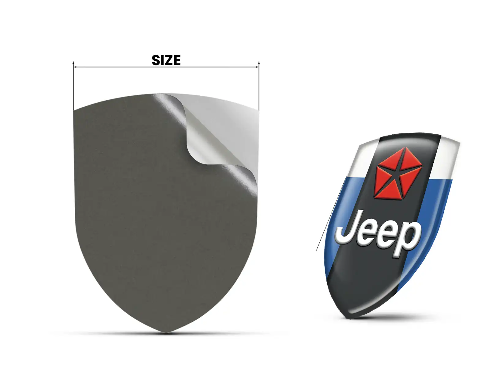 Jeep Badge Auto Personalizzati Max Durevoli Chic Design